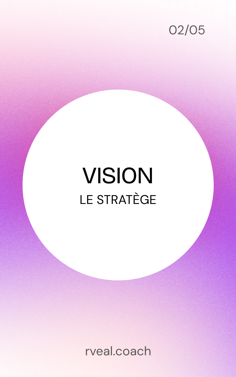 Mode Vision RVEAL : Le Stratège