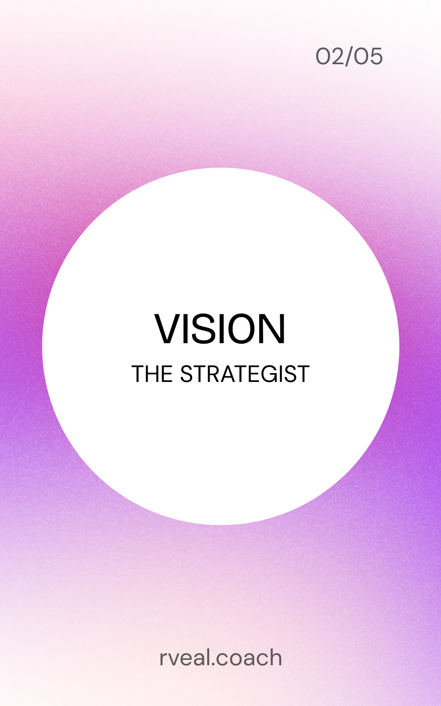 RVEAL Vision mode: The Strategist